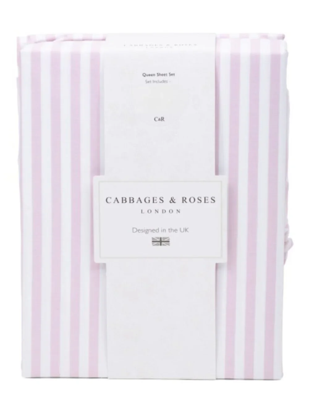 CABBAGES & ROSES Pinstriped Sheet Set